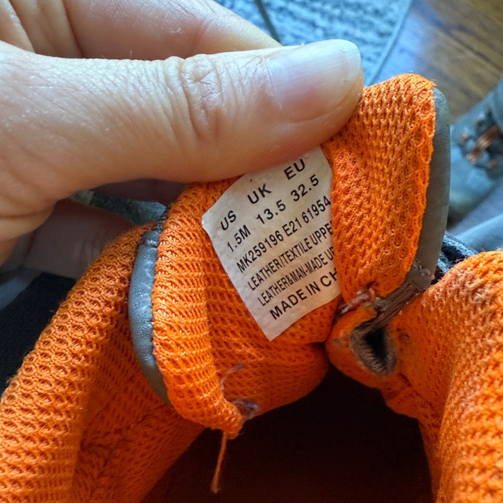 Merrell Kids' Sneakers in Gray and Orange - Picture 5 of 5